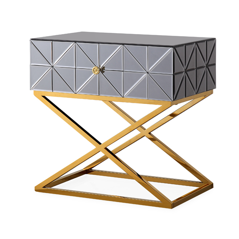 Приставной столик Mirrored Furniture Золотой Приставной столик Mirrored Furniture Золотой в Волгограде | Loft Concept