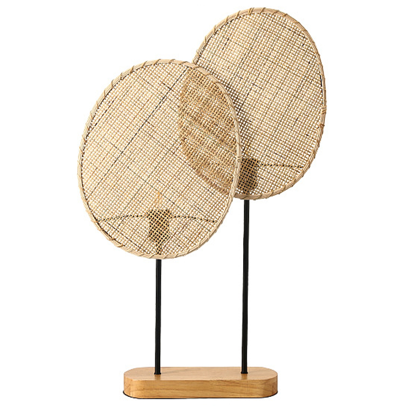 Настольная лампа Takibi Double Lamp Черный Древесина Настольная лампа Takibi Double Lamp Черный Древесина в Волгограде | Loft Concept