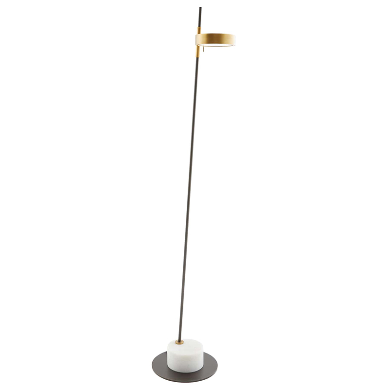 Торшер Arteriors PARK FLOOR LAMP Латунь Черный Белый Торшер Arteriors PARK FLOOR LAMP Латунь Черный Белый в Волгограде | Loft Concept