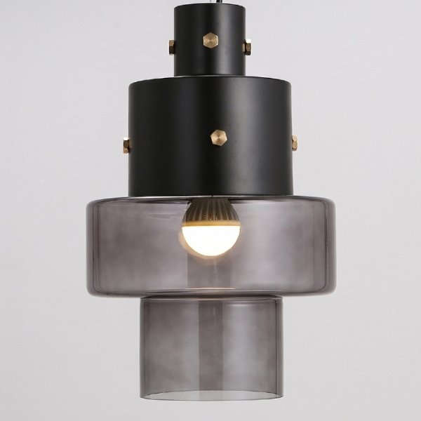 Подвесной светильник Luna Glass Pendant Dark Черный Подвесной светильник Luna Glass Pendant Dark Черный в Волгограде | Loft Concept