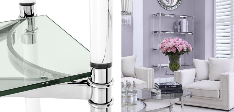 Стеллаж Eichholtz Cabinet Trento Stainless Steel Стеллаж Eichholtz Cabinet Trento Stainless Steel - Loft-Concept в Волгограде