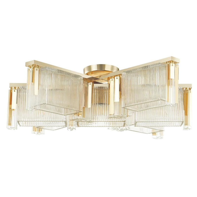 Люстра Madelen Gold Chandelier 7 Глянцевое золото Прозрачный (Transparent) Люстра Madelen Gold Chandelier 7 Глянцевое золото Прозрачный (Transparent) в Волгограде | Loft Concept