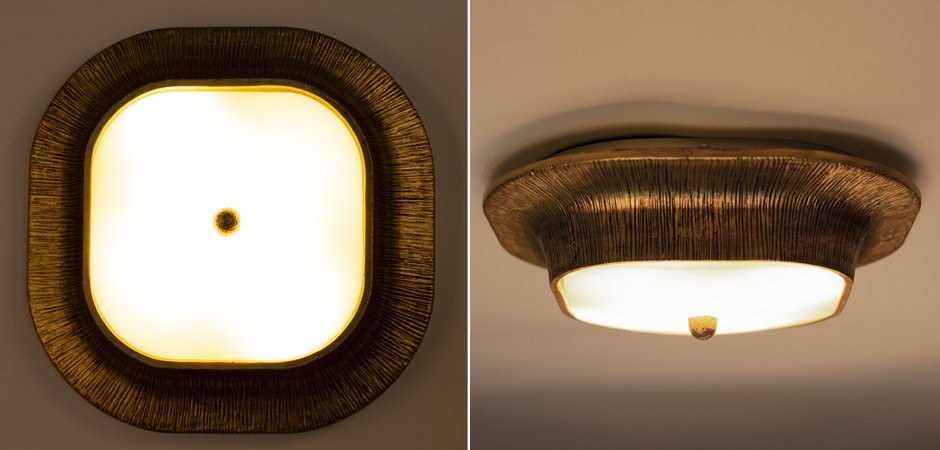 Потолочный светильник Utopia Round Sconce Gold Потолочный светильник Utopia Round Sconce Gold - Loft-Concept в Волгограде