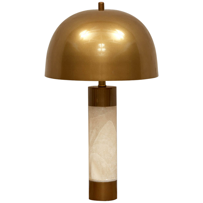 Настольная лампа с металлическим абажуром Gabriela Brass Table Lamp Латунь Бежевый Настольная лампа с металлическим абажуром Gabriela Brass Table Lamp Латунь Бежевый в Волгограде | Loft Concept