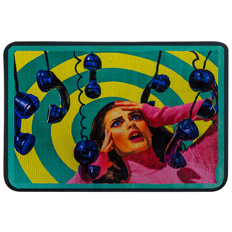 Ковер для прихожей и ванной Seletti Phone Rug Мульти Ковер для прихожей и ванной Seletti Phone Rug Мульти в Волгограде | Loft Concept