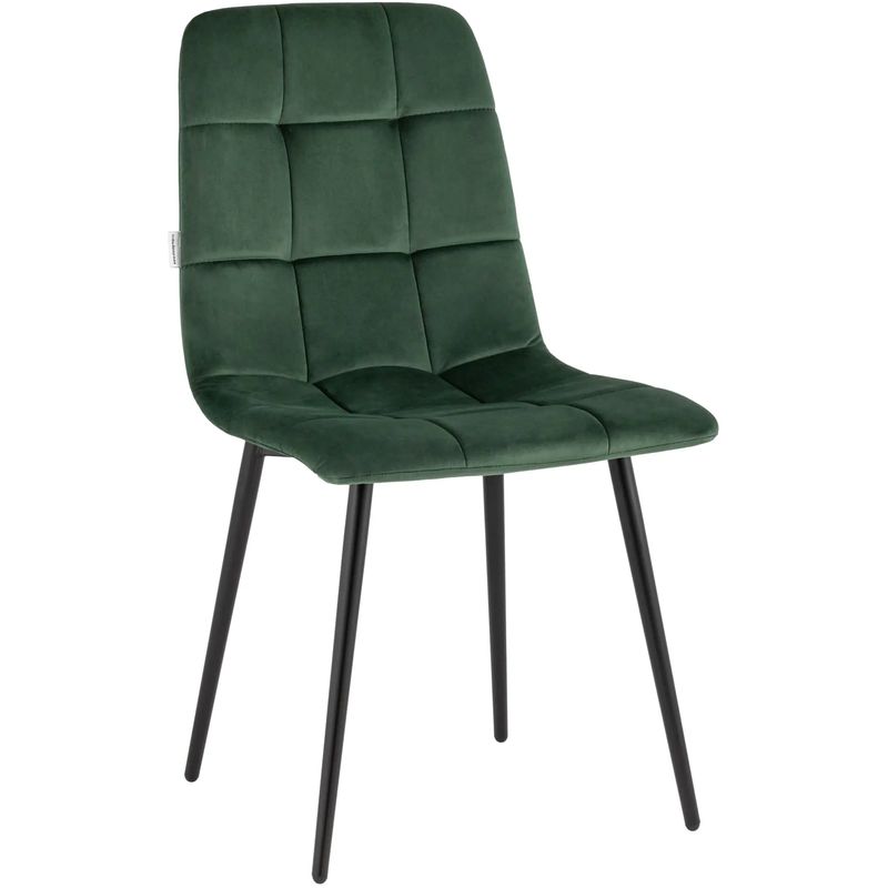 Стул NANCY Chair Зеленый Велюр Зеленый Черный Стул NANCY Chair Зеленый Велюр Зеленый Черный в Волгограде | Loft Concept