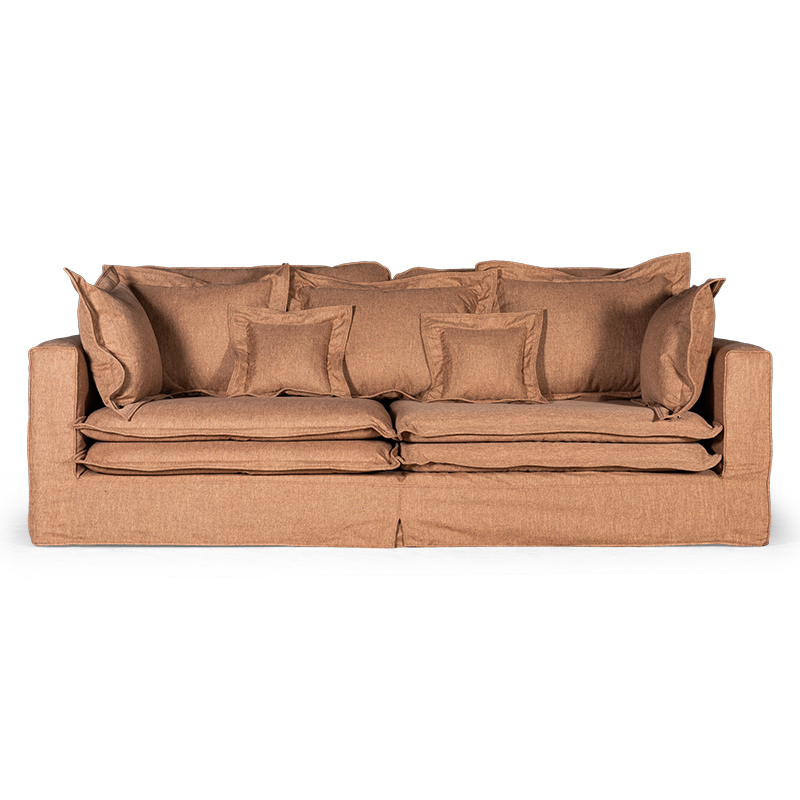 Диван Evelyn Textile Brown Sofa Коричневый Диван Evelyn Textile Brown Sofa Коричневый в Волгограде | Loft Concept