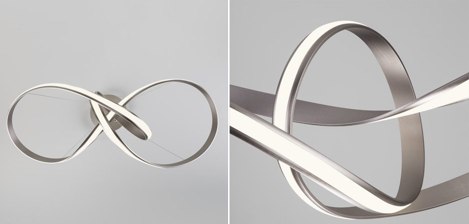 Люстра Mobius Strip Silver Chandelier Люстра Mobius Strip Silver Chandelier - Loft-Concept в Волгограде