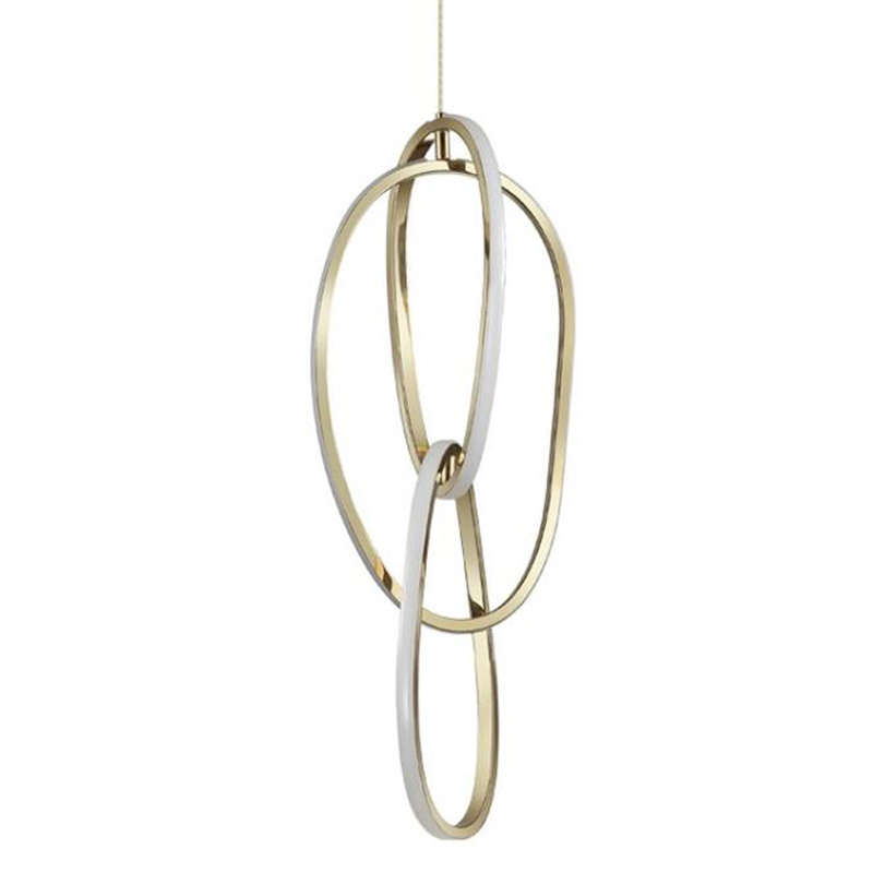 Подвесной светильник 3 Chain Link Gold 61 Глянцевое золото Подвесной светильник 3 Chain Link Gold 61 Глянцевое золото в Волгограде | Loft Concept