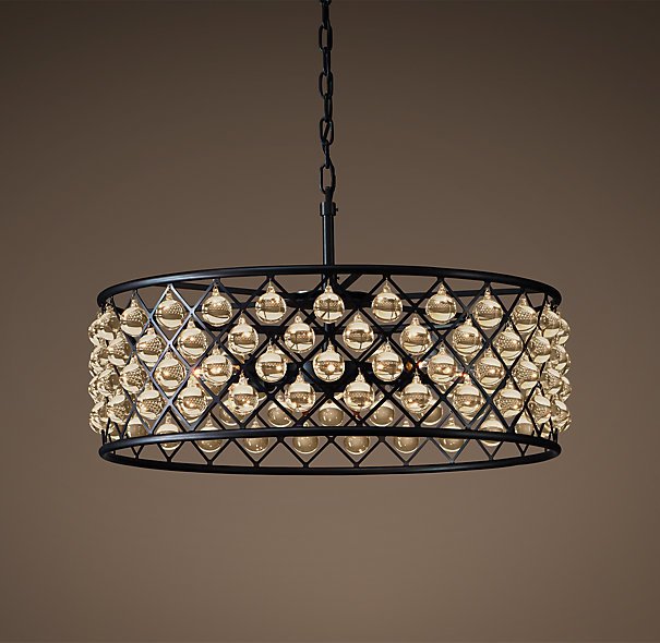 Люстра RH Spencer Hoop Chandelier 60 Черный Люстра RH Spencer Hoop Chandelier 60 Черный в Волгограде | Loft Concept