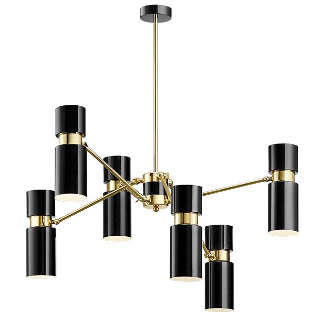 Люстра EDGAR chandelier Черный Латунь Люстра EDGAR chandelier Черный Латунь в Волгограде | Loft Concept