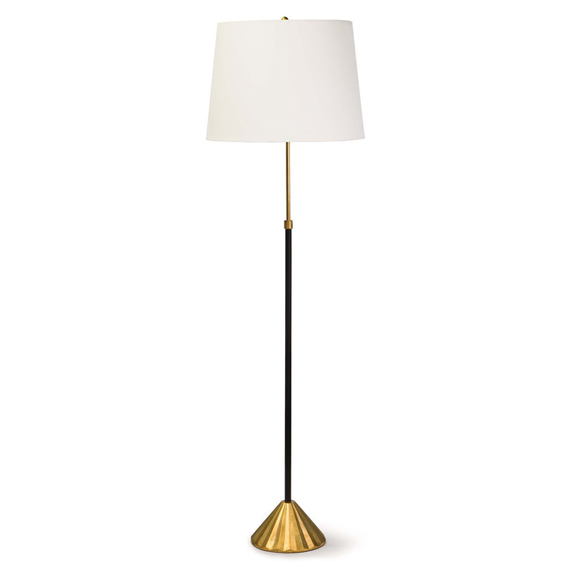 Торшер Arleta Floor lamp Белый Черный Золотой Торшер Arleta Floor lamp Белый Черный Золотой в Волгограде | Loft Concept