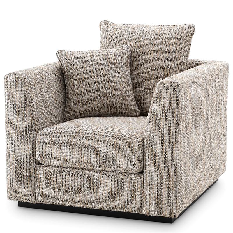 Кресло Eichholtz Chair Taylor Mademoiselle Beige Бежево-серый Черный Кресло Eichholtz Chair Taylor Mademoiselle Beige Бежево-серый Черный в Волгограде | Loft Concept