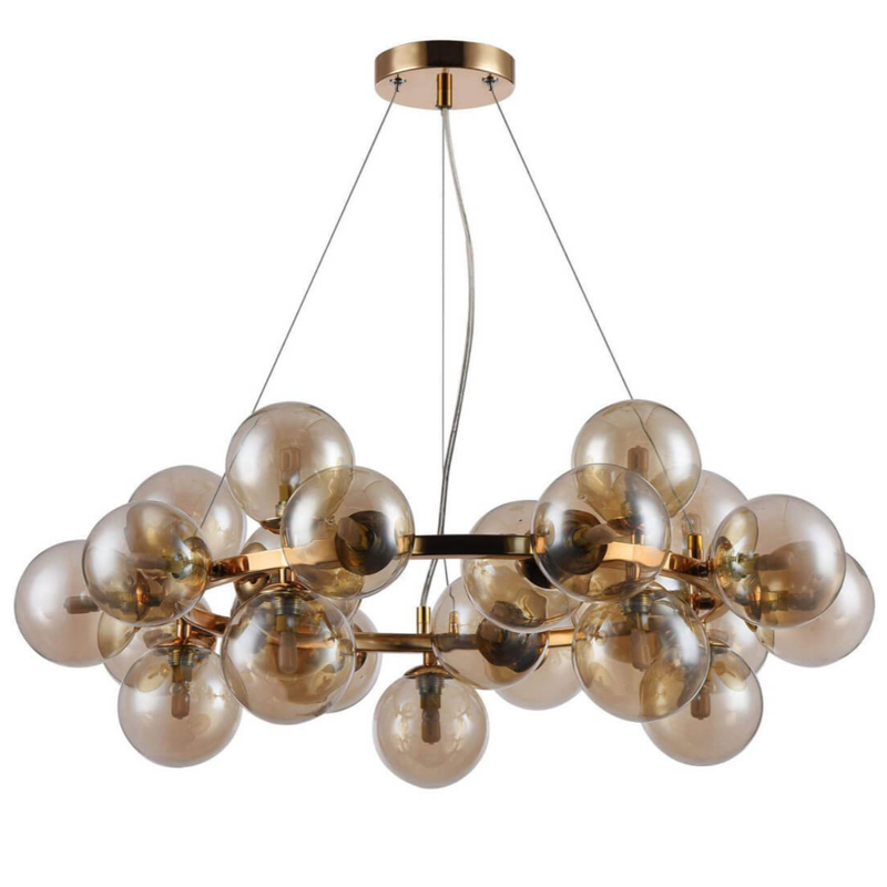 Люстра Berries Chandelier Amber 70 матовое золото Янтарь (Amber) Люстра Berries Chandelier Amber 70 матовое золото Янтарь (Amber) в Волгограде | Loft Concept