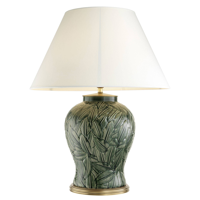 Настольная лампа Eichholtz Table Lamp Cyprus Белый Зеленый Латунь Античная полированная Настольная лампа Eichholtz Table Lamp Cyprus Белый Зеленый Латунь Античная полированная в Волгограде | Loft Concept