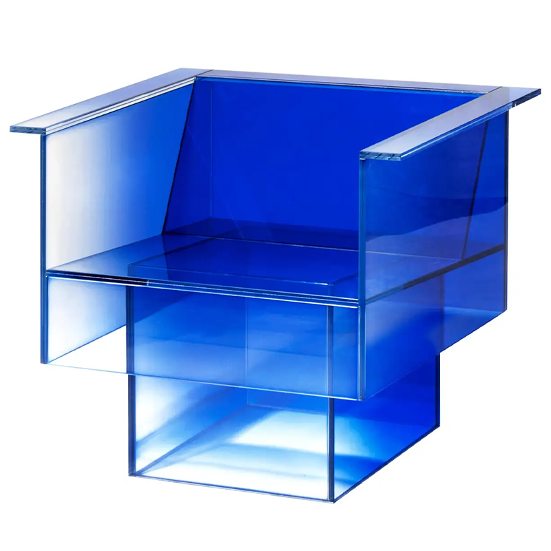 Дизайнерское Кресло Null Blue Glass Clear Armchair by Studio Buzao Прозрачный Синий Сапфирово-синий Дизайнерское Кресло Null Blue Glass Clear Armchair by Studio Buzao Прозрачный Синий Сапфирово-синий в Волгограде | Loft Concept
