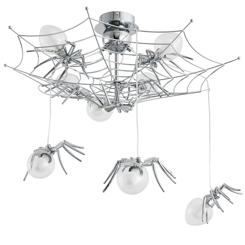Потолочный светильник Паук Spiders lamp 8 Серебряный Потолочный светильник Паук Spiders lamp 8 Серебряный в Волгограде | Loft Concept
