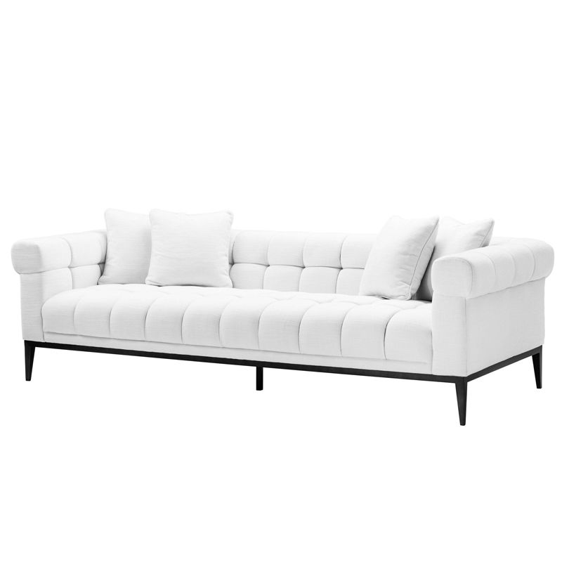 Диван Eichholtz Sofa Aurelio white Белый Черный Диван Eichholtz Sofa Aurelio white Белый Черный в Волгограде | Loft Concept