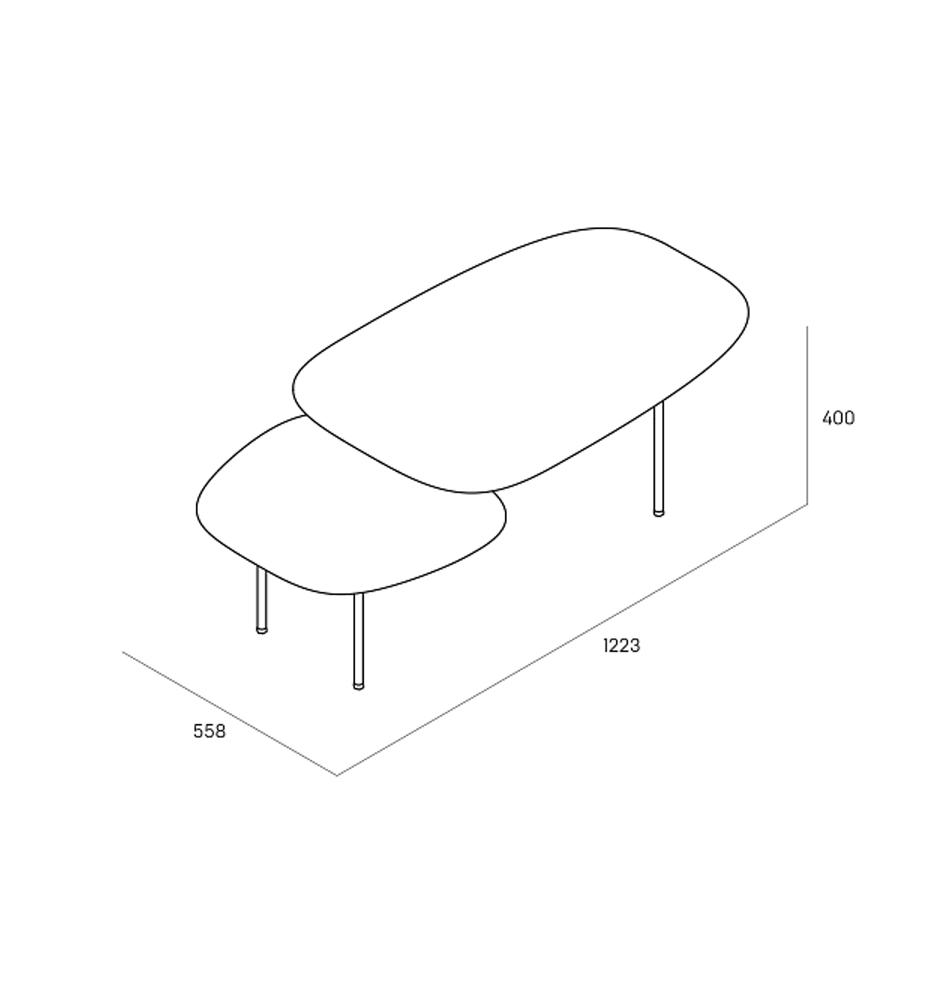 Step журнальный столик из натурального дуба и металла в Волгограде
