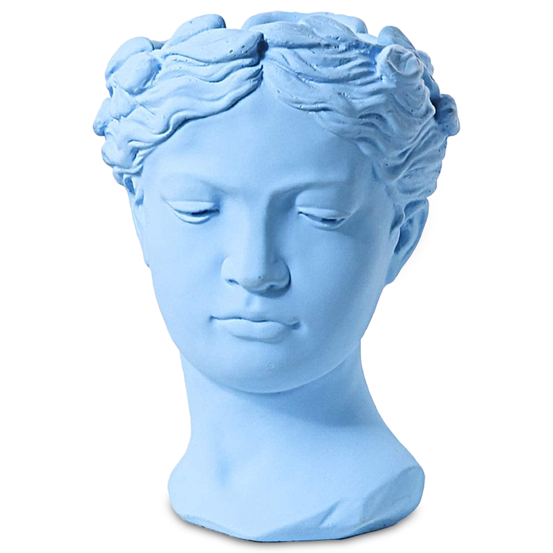 Ваза Female Bust Pastel Blue Голубой пастельный Ваза Female Bust Pastel Blue Голубой пастельный в Волгограде | Loft Concept