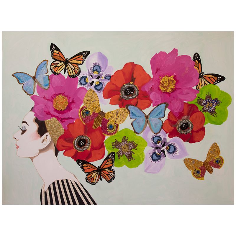 Картина "Audrey with Cascading Flowers And Butterflies” Мульти Картина "Audrey with Cascading Flowers And Butterflies” Мульти в Волгограде | Loft Concept