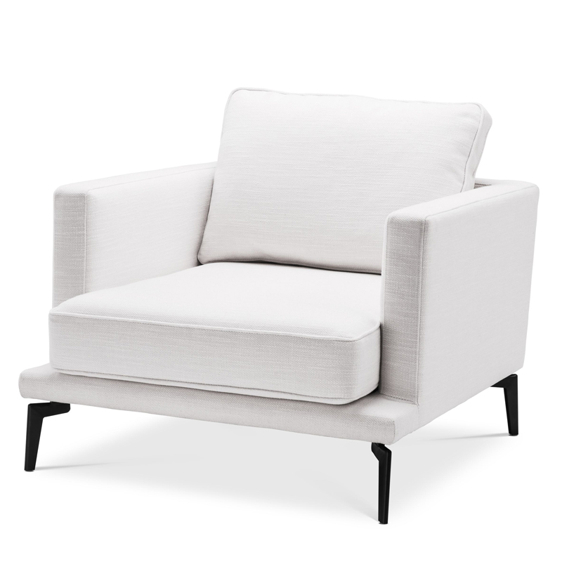 Кресло Eichholtz Chair Avenue 54 Белый Черный Кресло Eichholtz Chair Avenue 54 Белый Черный в Волгограде | Loft Concept