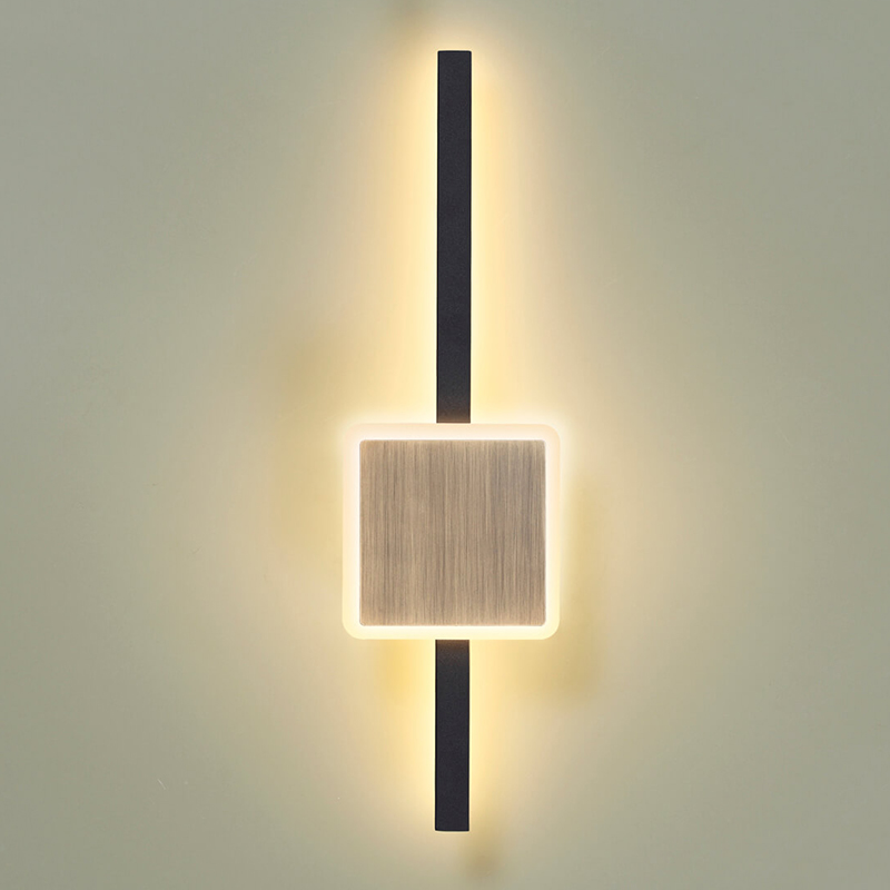 Бра Barrette Square Sconce 40 Черный Античная Бронза Бра Barrette Square Sconce 40 Черный Античная Бронза в Волгограде | Loft Concept