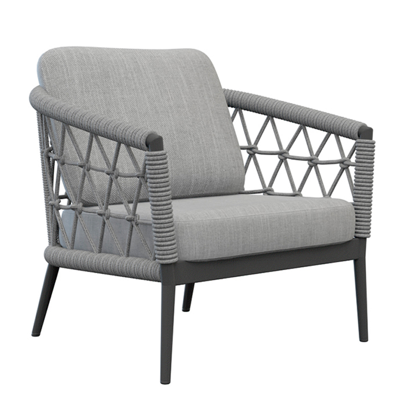 Кресло Niels Outdoor Chair Серый Черный Кресло Niels Outdoor Chair Серый Черный в Волгограде | Loft Concept