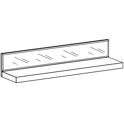 Полка с зеркальным декором Arden Mirror Shelf Полка с зеркальным декором Arden Mirror Shelf в Волгограде