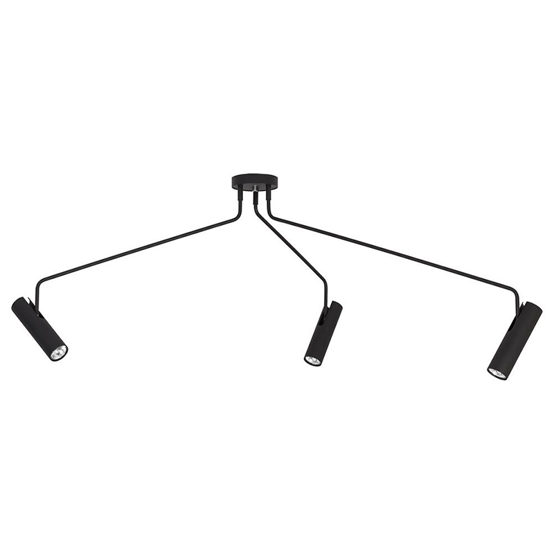 Потолочный светильник Tibo Branches Trumpet Tube black 3 Черный Потолочный светильник Tibo Branches Trumpet Tube black 3 Черный в Волгограде | Loft Concept