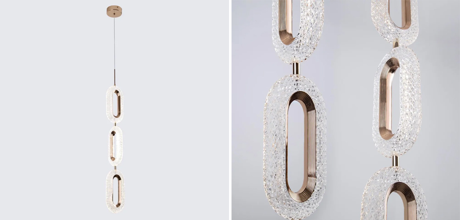 Тройной подвесной светильник Oculus Lights Золото - Loft-Concept в Волгограде