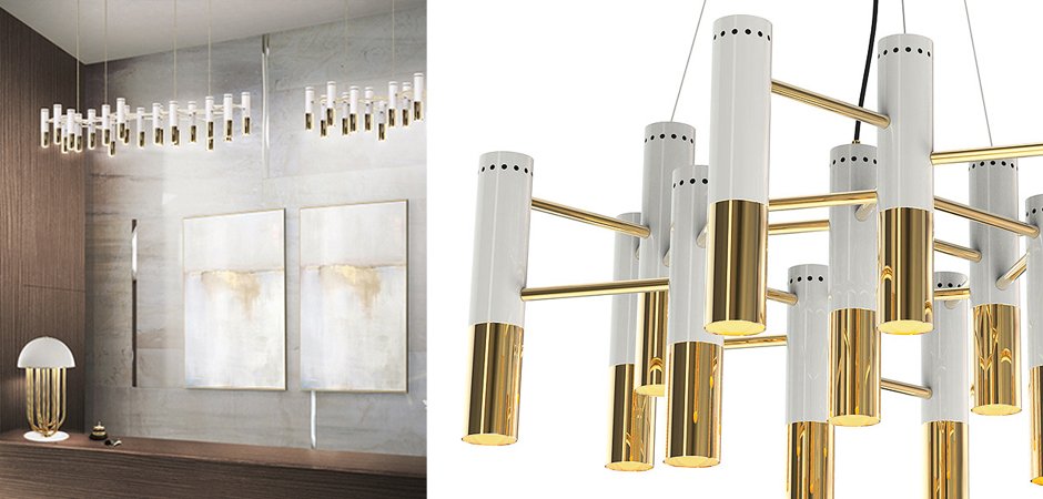 Люстра IKE Delightfull Gold & White Люстра IKE Delightfull Gold & White - Loft-Concept в Волгограде