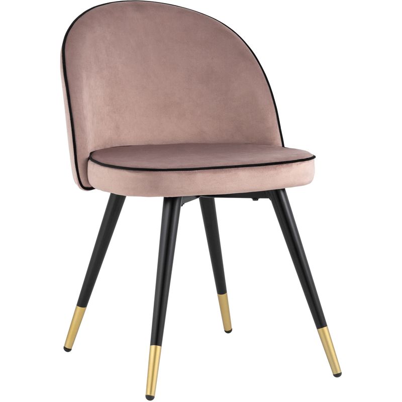 Стул Cooper Chair LUX Пепельно-Розовый Велюр Розовый пастельный Черный Стул Cooper Chair LUX Пепельно-Розовый Велюр Розовый пастельный Черный в Волгограде | Loft Concept