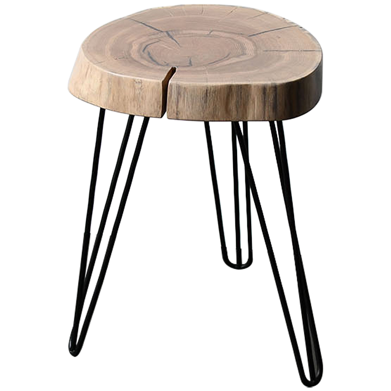 Приставной стол Aariz Industrial Metal Rust Side Table Древесина Черный Приставной стол Aariz Industrial Metal Rust Side Table Древесина Черный в Волгограде | Loft Concept
