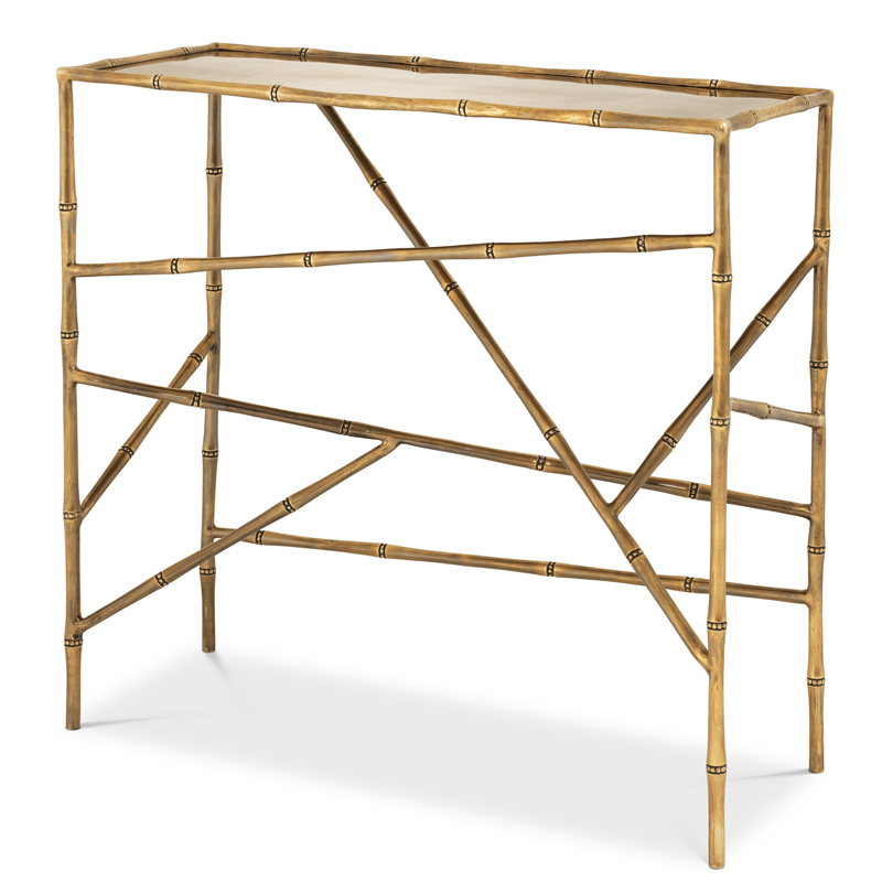 Консоль Eichholtz Console Table Wailea Винтажная латунь в Волгограде | Loft Concept 