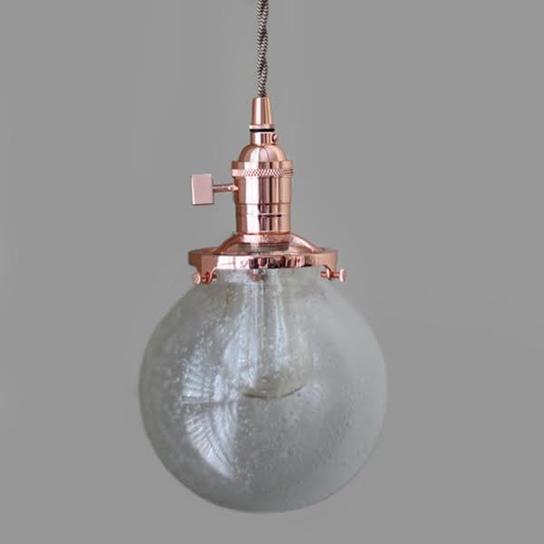 Подвесной светильник Bubble Sphere Glass Copper Медь Подвесной светильник Bubble Sphere Glass Copper Медь в Волгограде | Loft Concept