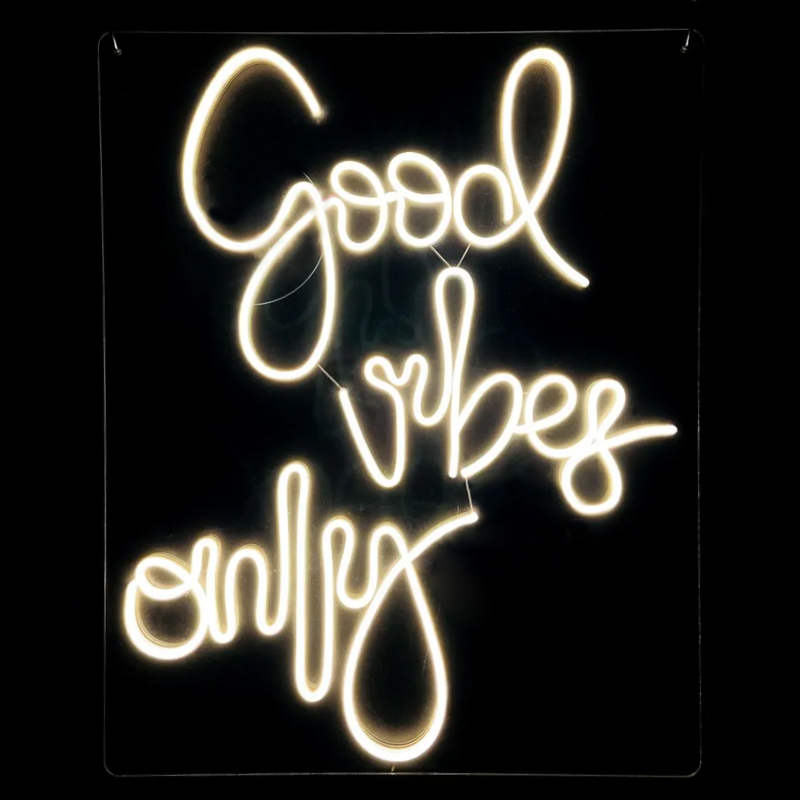 Неоновая настенная лампа Good Vibes Only Neon Wall Lamp Прозрачный Желтый Неоновая настенная лампа Good Vibes Only Neon Wall Lamp Прозрачный Желтый в Волгограде | Loft Concept