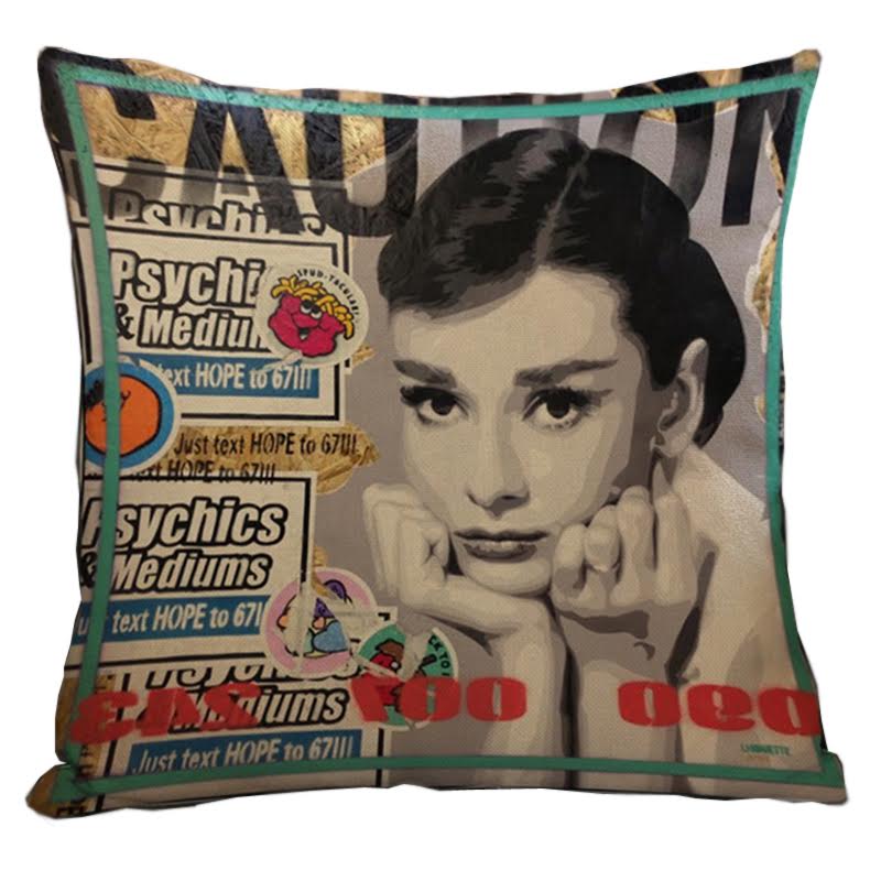 Декоративная подушка Audrey Hepburn #5 Мульти Декоративная подушка Audrey Hepburn #5 Мульти в Волгограде | Loft Concept