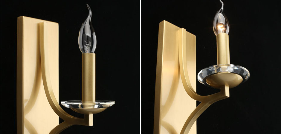 Бра Ancient Sophistication Brass с Хрустальным декором Бра Ancient Sophistication Brass с Хрустальным декором - Loft-Concept в Волгограде