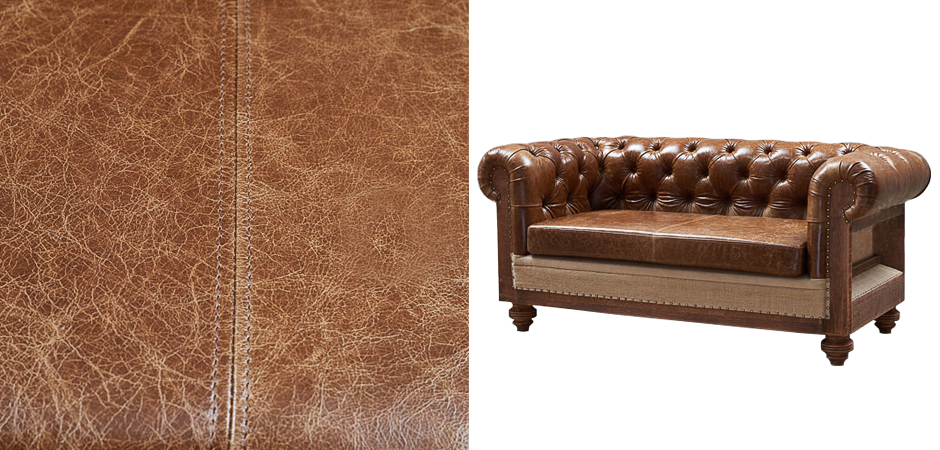 Диван Deconstructed Chesterfield Sofa double Brown leather Диван Deconstructed Chesterfield Sofa double Brown leather - Loft-Concept в Волгограде