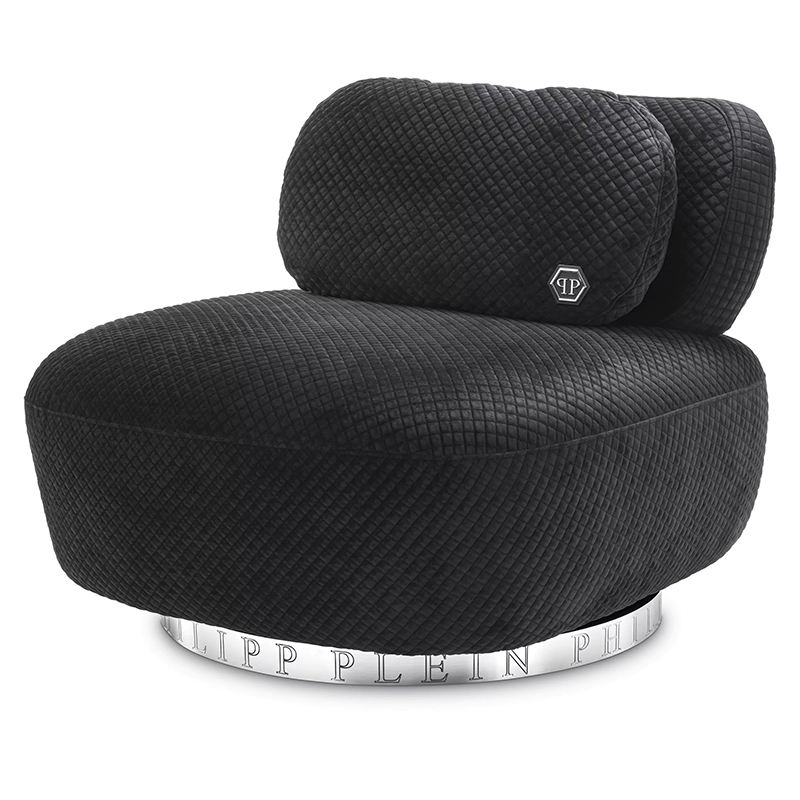 Кресло Philipp Plein Chair Signature Черный Хром Кресло Philipp Plein Chair Signature Черный Хром в Волгограде | Loft Concept
