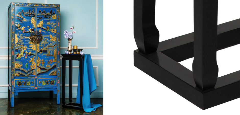 Приставной столик Chinese Side Table Black Приставной столик Chinese Side Table Black - Loft-Concept в Волгограде