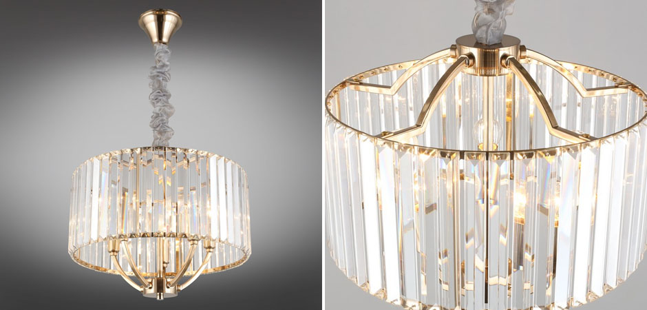 Хрустальная Люстра Glass Strips Gold Хрустальная Люстра Glass Strips Gold - Loft-Concept в Волгограде