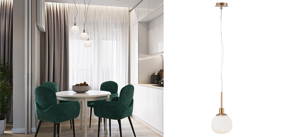Подвесной светильник Tiepolo Ball Pendant Gold Подвесной светильник Tiepolo Ball Pendant Gold - Loft-Concept в Волгограде