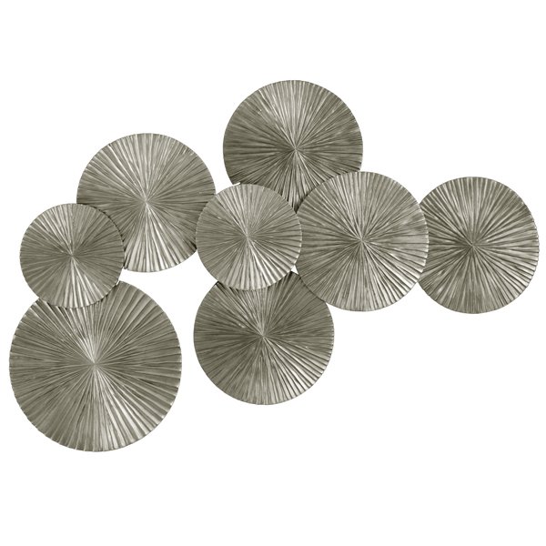 Арт-объект Apollo Silver Wall Plaque Disc Серебряный Арт-объект Apollo Silver Wall Plaque Disc Серебряный в Волгограде | Loft Concept