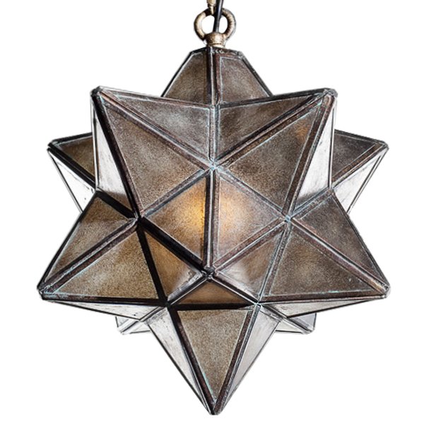 Подвесной светильник Star frosted glass Металлик винтаж Подвесной светильник Star frosted glass Металлик винтаж в Волгограде | Loft Concept