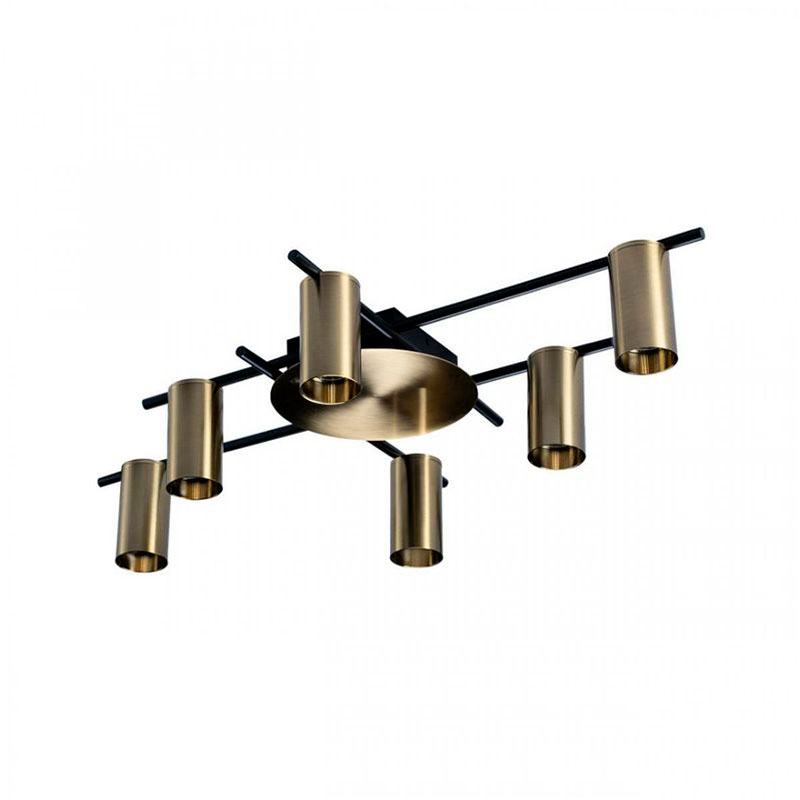 Потолочный светильник Aigle Ceiling Light 6 Латунь Латунь Черный Потолочный светильник Aigle Ceiling Light 6 Латунь Латунь Черный в Волгограде | Loft Concept