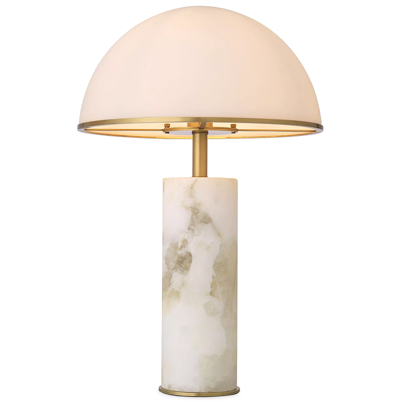 Настольная лампа Eichholtz Table Lamp Vaneta Белое матовое стекло Латунь Настольная лампа Eichholtz Table Lamp Vaneta Белое матовое стекло Латунь в Волгограде | Loft Concept