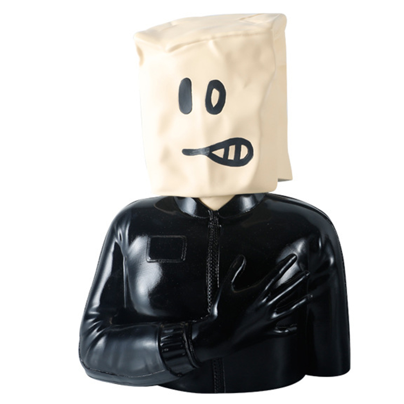 Статуэтка Banksy Package on Head Черный Бежевый Статуэтка Banksy Package on Head Черный Бежевый в Волгограде | Loft Concept