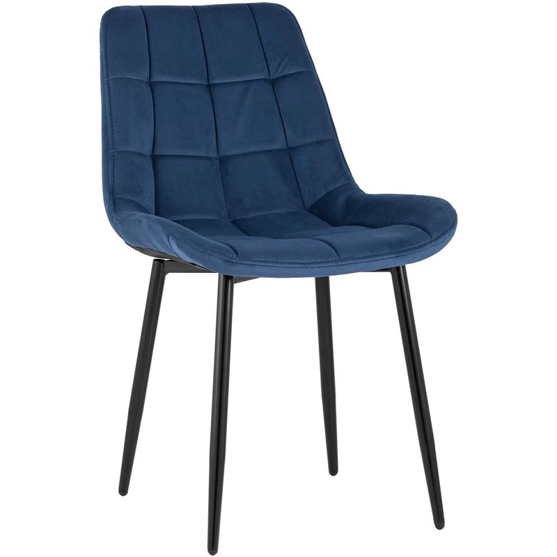 Стул NANCY Chair Синий Цвет Черные Ножки Синий Черный Стул NANCY Chair Синий Цвет Черные Ножки Синий Черный в Волгограде | Loft Concept